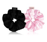 GLOV Satin Scrunchies S élastiques à cheveux Pink/Black 2 pcs