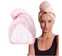 GLOV Serviette Microfibre Satin Ultra-Absorbante pour Cheveux Bouclés - Séchage Rapide et Confort Optimal pour Tous Types de Cheveux