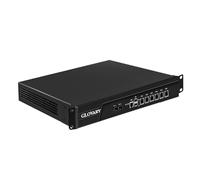 Glovary 1U Rackmount Firewall i5 3320M, 2 x 82599ES 10GB SFP+, 6 x i226V 2.5GbE LAN OPNsense Hardware, U6, AES-NI, 8GB RAM 128GB SSD, 19 Zoll Router PC, Netzwerk Firewall Appliance, VGA, COM