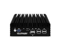 Glovary Micro Firewall Appliance Octa Core i3 N305, 6 x i226V 2.5GbE LAN, Fanless Mini PC Router Hardware, DDR5 8GB RAM 512GB SSD, AES-NI, OPNsense, 2HD, TypeC Port, TF Card Slot