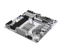 Glovary W680 Micro ATX Mainboard LGA1700, 12 Bay NAS Motherboard, 4 x ECC UDIMM DDR5, Barebone, 3 LAN (vPro 2.5GB + 10GB + 2.5GB), 3 x M.2 NVMe Slot, 2 x PCIe x16, 4USB3.2, 5 Display