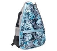 Glove It Sac à Dos de Tennis léger pour Femme, Sac de Tennis et Sac à Dos à bandoulière pour 2 Raquettes, balles, Bouteille d'eau, Palmier Pacifique