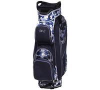 Glove It Sac de Golf léger en Nylon pour Femme avec 14 Compartiments, Putter et Capuche Anti-Pluie et 9 Poches faciles d'accès, Indigo Poppy