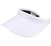 Glove It Visière Blanche Coil Spirale, Bobine Bling Blanc, Taille Unique Femme