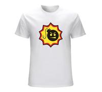 Glove Spa Men's Serious Sam Logo Sam Stone Custom T Shirt White L