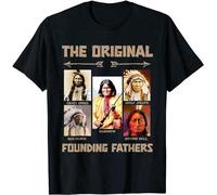 Glove Spa Men's The Original Founding Fathers Native American Unisex T-Shirt Black M