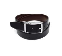 GLOVE STORY Ceinture Homme Réversible en Cuir de Vachette Marron/Noir | Boucle Métal Élégante Style Habillé | Cadeau Accessoire Mode Haut de Gamme pour Jean, Costume ou Pantalon