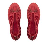 GLOVE STORY Chaussons Ballerines d’Intérieur Femme en Velours avec Semelle en Cuir Souple - Matière Douce et Confortable - Ballerines Chaussons Femme Doux - Fabrication Artisanale (Rayures M)