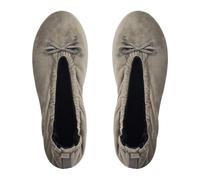 GLOVE STORY Chaussons Femme en Velours - Faits Main - Pantoufles Hiver Ultra Douces et Chaudes avec Semelle en Cuir, Confort Premium l’Intérieur - Fabriqués Artisanalement