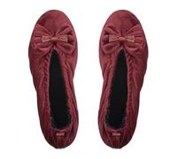 GLOVE STORY Chaussons Femme en Velours - Faits Main - Pantoufles Hiver Ultra Douces et Chaudes avec Semelle en Cuir, Confort Premium l’Intérieur - Fabriqués Artisanalement