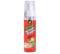 Gloveglu Bouchon à la fraise, lavage et mousse pour gants de gardien de but, parfum fraise, 200 ml