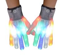 Gloves With Lights -Light Up Gloves 22x12 Cm 200 G | Warm Mittens,Flashing Finger Lighting Glove For Halloween Costume, Easter, Christmas, Parties, Concerts And Festival Fun, C, Se référer à la