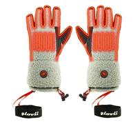 Glovii Gants Chauffants en Peau de Mouton, Taille : S