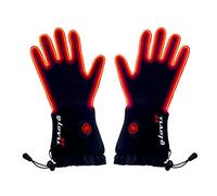 Glovii GLB Gants Chauffants Universels & Étui Pratique|Chauffe-Mains Électriques pour Hommes Et Femmes avec Batterie Rechargeable Li-Poly Et Poche|Fait De Fibres De Carbone, 95% Polyester|Noir, L-XL