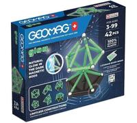 Glow 42 Pièces-Jeu De Construction Magnétique Phosphorescent Pour Enfants Dès 3 Ans-100% Plastique Recyclé-Brille Dans Le Noir-Constructions Aimantées Stem-Fabrication Suisse