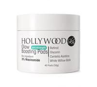 Glow Boosting Pads Pro Strength - Tampons Toniques Visage 3% Niacinamide & Rétinol - à la Centella Asiatica & Écorce de Saule Blanc - Éclat, Lissage, Pores Resserrés - 40 Tampons Pré-Imbibés (50g)