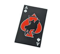 Glow Dark Grim Reaper Ace of Spades Card PVC Patch