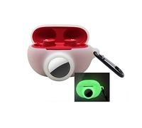 Glow Étui pour écouteurs sans fil Beats Studio Buds Airtag 2021, coque phosphorescente avec porte-clés anti-perte, vert brillant