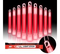 Glow Fever Bâtons fluorescents en vrac, bâtons lumineux militaires de sécurité d'urgence de 15,2 cm, lumineux ultra lumineux avec 12 heures de durée pour randonnée, fête, camping, occultation, abri