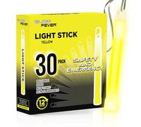 Glow Fever Bâtons fluorescents en vrac, bâtons lumineux militaires de sécurité d'urgence de 15,2 cm, lumineux ultra lumineux avec 12 heures de durée pour randonnée, fête, camping, occultation, abri