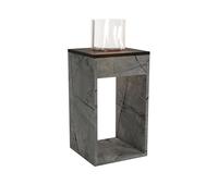 GLOW FIRE Emma Concept M Cheminée à l'éthanol - Cheminée au bioéthanol pour l'intérieur - Avec façade en bois - Certifié DIN - Durée de combustion : 4 h - Puissance de chauffage supérieure à 2 kW - 32