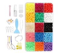 Glow Fuse Beads, Educational Craft Kit, DIY Water Beads with Adhesive Feature, Melting Bead Set, Kids Toy with Fun Learning, Art Supplies for Home School and Playtime