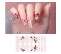 Glow Halloween Nail Wraps Autocollants Fluorescent Polist Strips Auto-Adhesive Full Wraps Art Decal