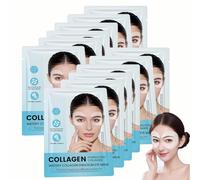 Glow Haven Collagen Under Eye Patches, Masque Collagene Yeux Anti Cernes,Coréen, Patchs Contour des Yeux Collagène 360° - Hydratants & Raffermissants contre les Cernes & Rides (12PC)