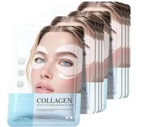 Glow Haven Eye Mask, Eye Patches for Puffy Eyes and Dark Circles,Eye Mask with Bio-Collagen,Peptide Complex & Vitamin C,Korean Hydrogel Masks for Puffiness, Bags,Wrinkle,Undereye Hydrating (10Pairs)