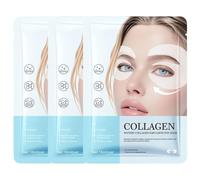Glow Haven Eye Mask, Eye Patches for Puffy Eyes and Dark Circles,Eye Mask with Bio-Collagen,Peptide Complex & Vitamin C,Korean Hydrogel Masks for Puffiness, Bags,Wrinkle,Undereye Hydrating (3Pairs)