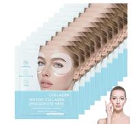 Glow Haven Patch Yeux Anti Cernes,Glow Haven Eye Mask,Patchs Yeux Pour Cernes Skincare Coréen,Anti-Poches & Rides Masque Contour Des Yeux avec Bio-Collagène,Complexe Peptidique Et Vitamine C (10Pairs)