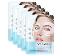 Glow Haven Patch Yeux Anti Cernes, Glow Haven Masque Collagène Pour Yeux, Patchs Yeux Pour Cernes Skincare CoréEn, Anti-Poches & Rides Masque Contour Yeux Avec Complexe Peptidique Et Vitamine C (5PC)