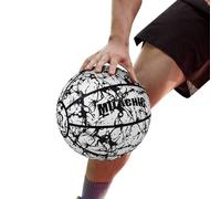 Glow in Dark Basketball - boule de sport réfléchissante, boule de jeu de lumière | PU Street Basket avec gonflement et transport de filets, jouet holographique lumineux pour et
