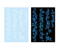 Glow in Dark Tattooed Butterfly Flower Temporary Stickers Waterproof White Sticker for Wedding Glow in the Dark White Sticker Flower Star Temporary