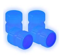 Glow in Dark Tire Valve Caps - Leak Proof Rust Resistant Wheel Stem Covers | Universal ABS Car Motorcycle Bike Valve Caps | Night Dust Proof Air Valvê Accessories 4 Pack