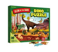 Glow in The Dark 100 Piece Dinosaur Puzzle for Kids - Dinosaurs Jigsaw Puzzles Toys for Boys & Girls Ages 4-8 - Christmas Birthday Gifts for Age 3 4 5