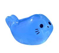 Glow in the Dark Animals - Resin Animal | Animaux marins | Figures de sceau pour Doll House | Petits petits sceaux | Figurines de soulagement de stress mignon de phoque pour Doll House & Aquarium, Fav