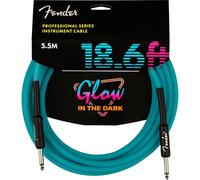 »GLOW IN THE DARK - CABLE« Câble pour instruments - 5.5m - Couleur: Bleu