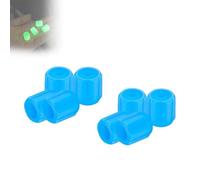 Glow-in-The-Dark Car Tire Valve Cap Set, Accessories for Safe Night Driving for Car Truck SUV Motorcycles Bike, Easy-to-Install (8pcs-A)