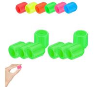 Glow-in-The-Dark Car Tire Valve Cap Set, Glow Valve Stem Caps, Luminous Night Rider Valves Cover, Durable Easy to Install No Tool Required, for Most Vehicle Tires (Green)