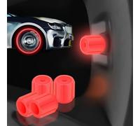 Glow in The Dark Car Tire Valve Cap Set,Waterproof Durable Luminous Valve Stem Caps,Universal Tire Caps Decoration Accessories for Car SUV Bicycle Trucks Motorcycles