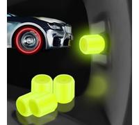 Glow in The Dark Car Tire Valve Cap Set,Waterproof Durable Luminous Valve Stem Caps,Universal Tire Caps Decoration Accessories for Car SUV Bicycle Trucks Motorcycles