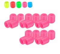 Glow-in-The-Dark Car Tire Valve Cap Set - Waterproof Luminous Fluorescent Stem Caps, Easy to Install No Tool Required, for Most Vehicle Tires (Pink*20)