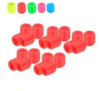 Glow-in-The-Dark Car Tire Valve Cap Set - Waterproof Luminous Fluorescent Stem Caps, Easy to Install No Tool Required, for Most Vehicle Tires (Red*20)