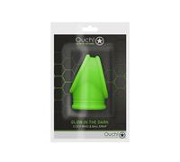 GLOW IN THE DARK - COCK RING & BALL STRAP