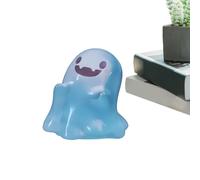 Glow in The Dark Ghost Halloween, Mignon décor extérieur Lumineux pour Une Petite Statue en résine, Figurine fantôme avec boîte pour atmosphère de Vacances