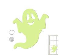 Glow in The Dark Ghost - Paquet de 3 Panneaux pour Halloween Ghosts Yard Glow in The Dark Ghost avec Piquet Halloween Outdoor Yard Signs Décoration éclairée pour pelouse, Jardin, fête