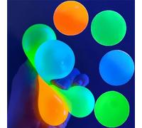 Glow in The Dark Sticky Balls That Stick to The Ceiling | Glorbs Balls | Ceiling Balls, Bounce Back to You,Glorbs Sticky Balls for Ceiling & Wall,Stress Balls for Kids and Adults (8Pcs)