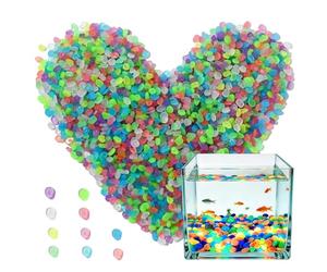 Glow In The Dark Stones 1000 Pieces Waterproof Colorful Rocks Underwater