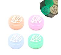 Glow In The Dark Thumb Grips Animal Crossing Leaf Design Pack of 4 Rubber Covers For Nintendo Switch Joy-Con / Switch Lite